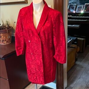 Elegant Red Women's Jacket